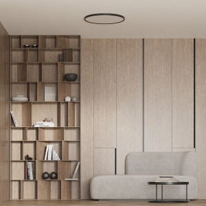 Plafon California 40 cm czarny LED CCT