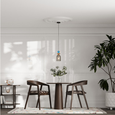 Lampa wisząca Tropea biała 1xE27