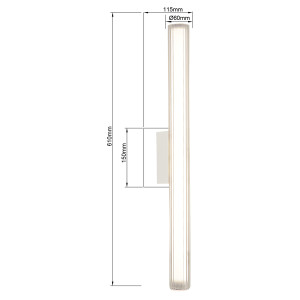 Kinkiet Linea 61 cm biały LED CCT