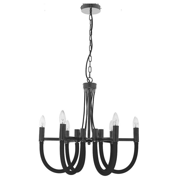 Lampa wisząca Como czarna 6xE14 - 10127