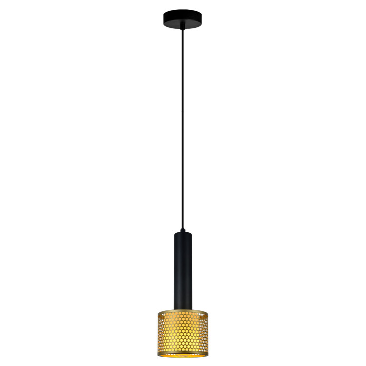 Lampa wisząca Amo złoto-czarna 1xE27 - 10369