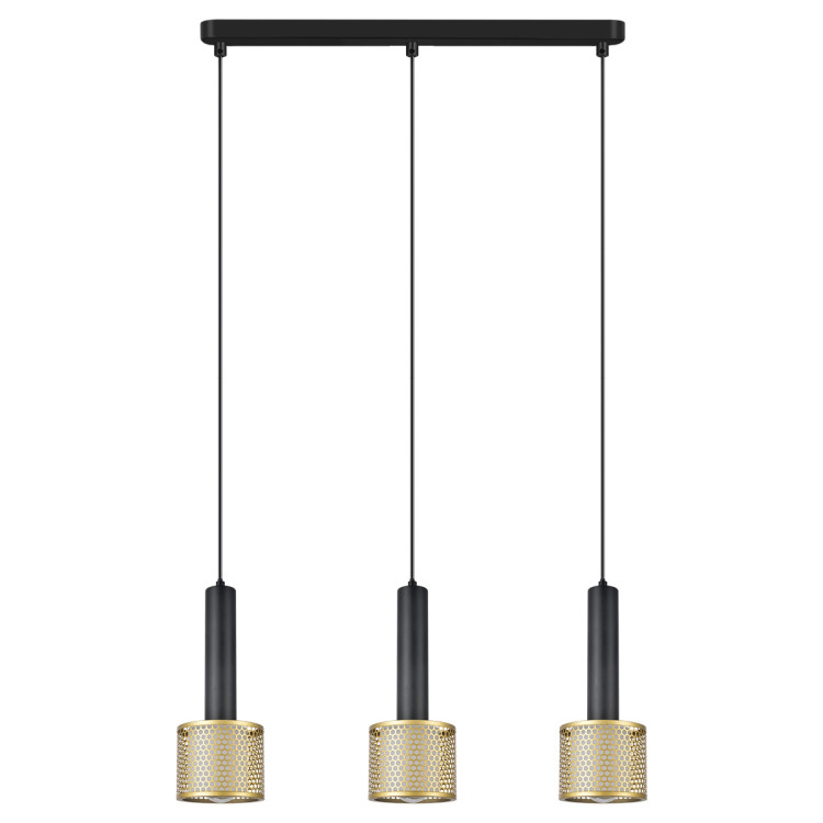 Lampa wisząca Amo czarno-złota 3xE27 - 10377