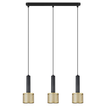 Lampa wisząca Amo czarno-złota 3xE27