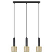 Lampa wisząca Amo czarno-złota 3xE27