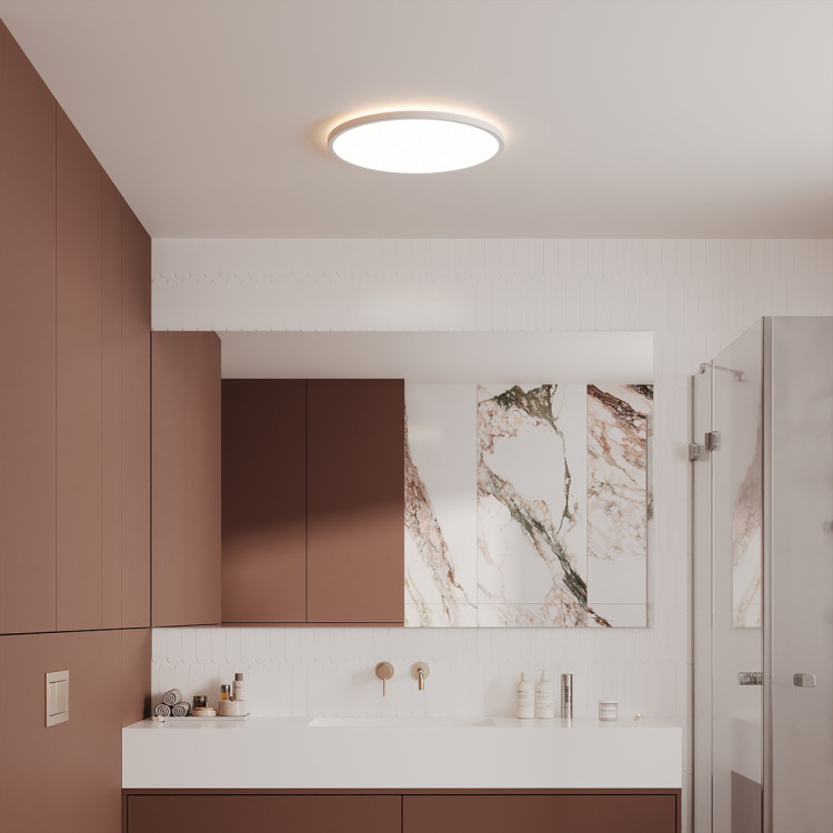 Plafon Pryzma 28 cm biały LED CCT - 10394