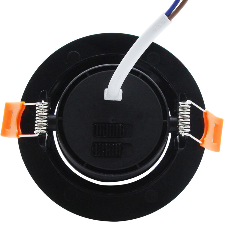 Ruchome oczko podtynkowe Plus czarne LED CCT - 10398