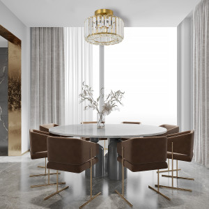 Plafon Vetro złoty 1xE27