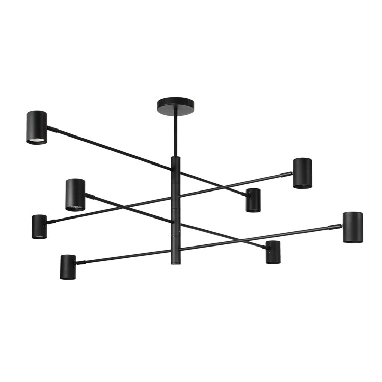 Lampa wisząca Snow 8 czarna 8xGU10 - 10423