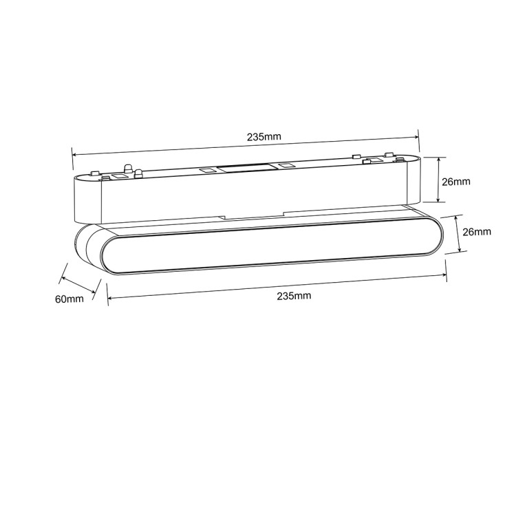 Reflektor Magnetic Slim Fizz 12W LED 4000K biały - 10459