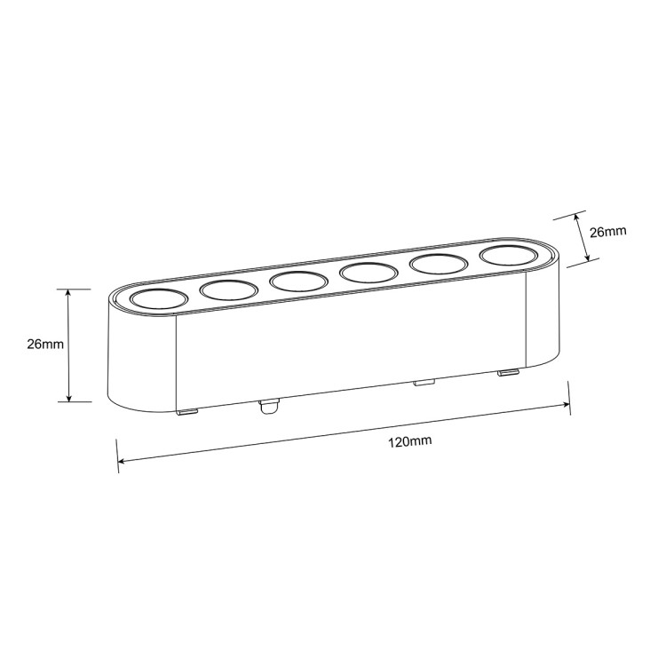 Reflektor Magnetic Slim Zing 6W LED 3000K biały - 10461