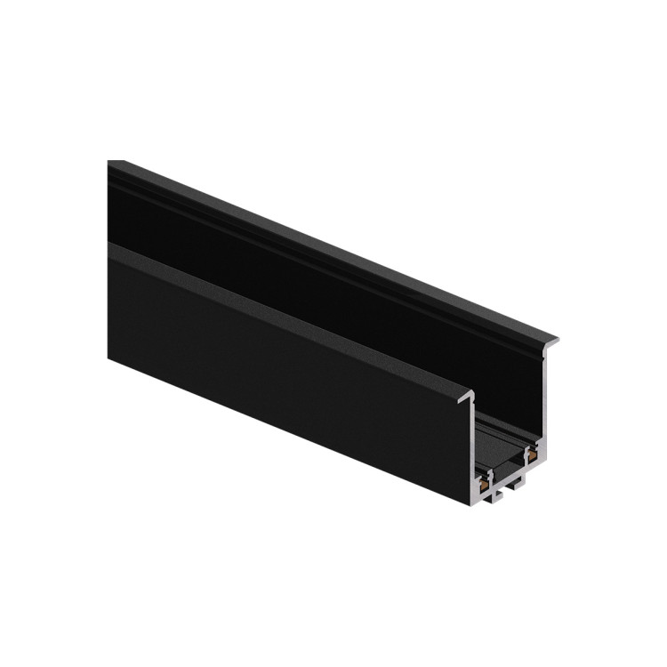 Szyna podtynkowa 2 m Magnetic Slim czarna - 10497
