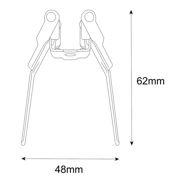 Uchwyt montażowy podtynkowy Magnetic Slim - 10517