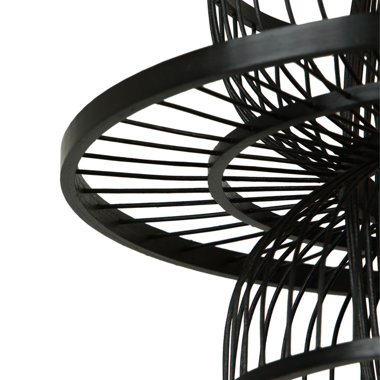 Rattanowa lampa wisząca Astra czarna 1xE27 - 10532