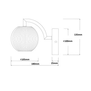 Kinkiet Brillant złoty LED CCT