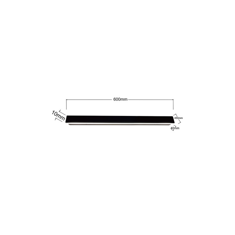 Kinkiet Bodo 60 cm czarny IP54 LED CCT - 10566