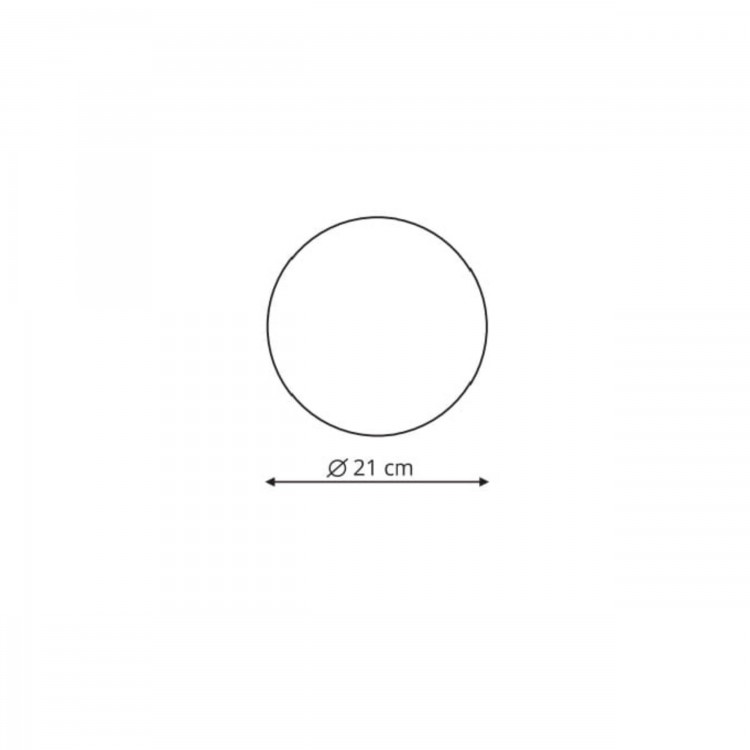 Plafon Platillo 21 cm czarny LED CCT - 10636