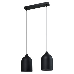 Metalowa lampa wisząca Nilo czarna 2xGU10