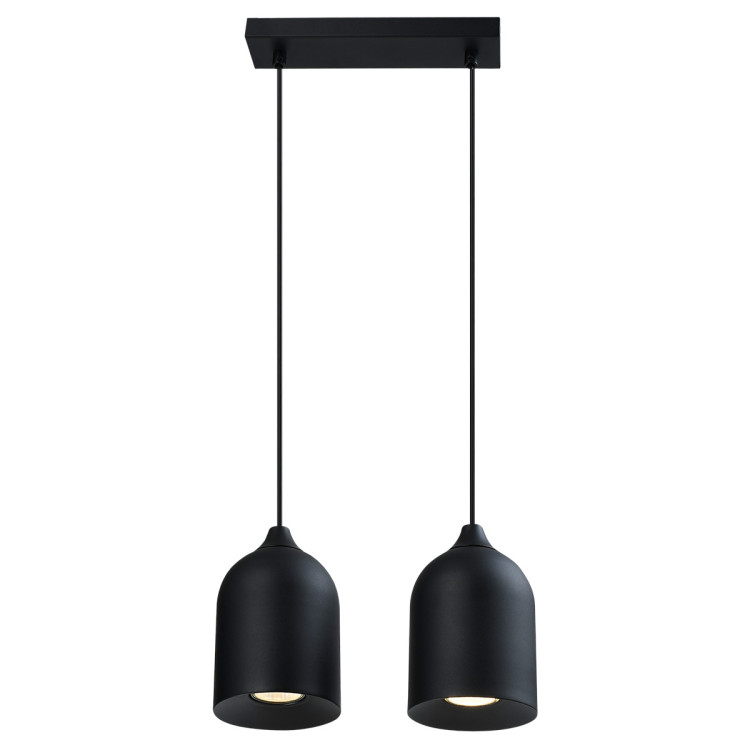Metalowa lampa wisząca Nilo czarna 2xGU10 - 10664