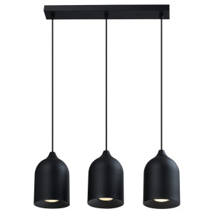 Metalowa lampa wisząca Nilo czarna 3xGU10