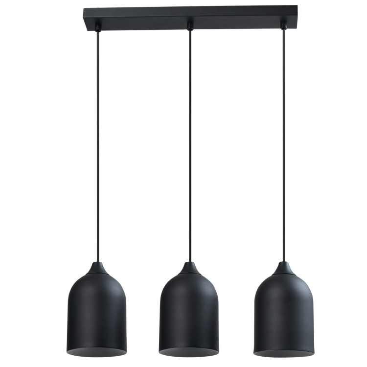 Metalowa lampa wisząca Nilo czarna 3xGU10 - 10666