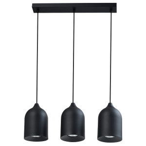 Metalowa lampa wisząca Nilo czarna 3xGU10