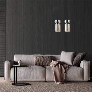 Podwójna lampa wisząca Nivio dymna 2xE27