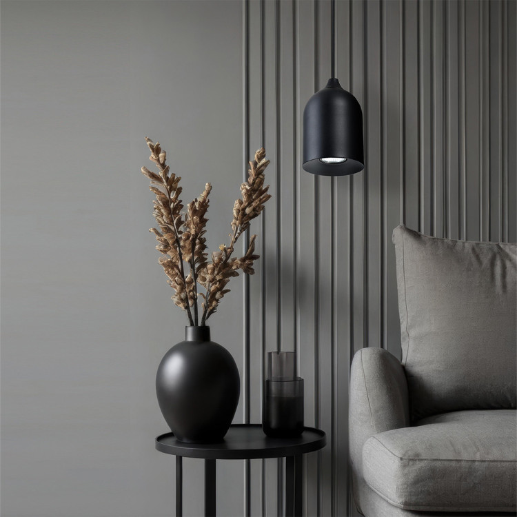 Metalowa lampa wisząca Nilo czarna 1xGU10 - 10680