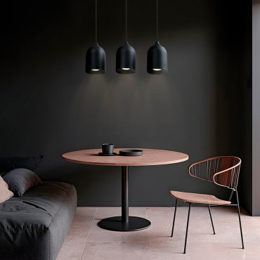 Metalowa lampa wisząca Nilo czarna 3xGU10