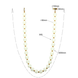 Lampa wisząca Dorado Rope 3 m złota LED CCT