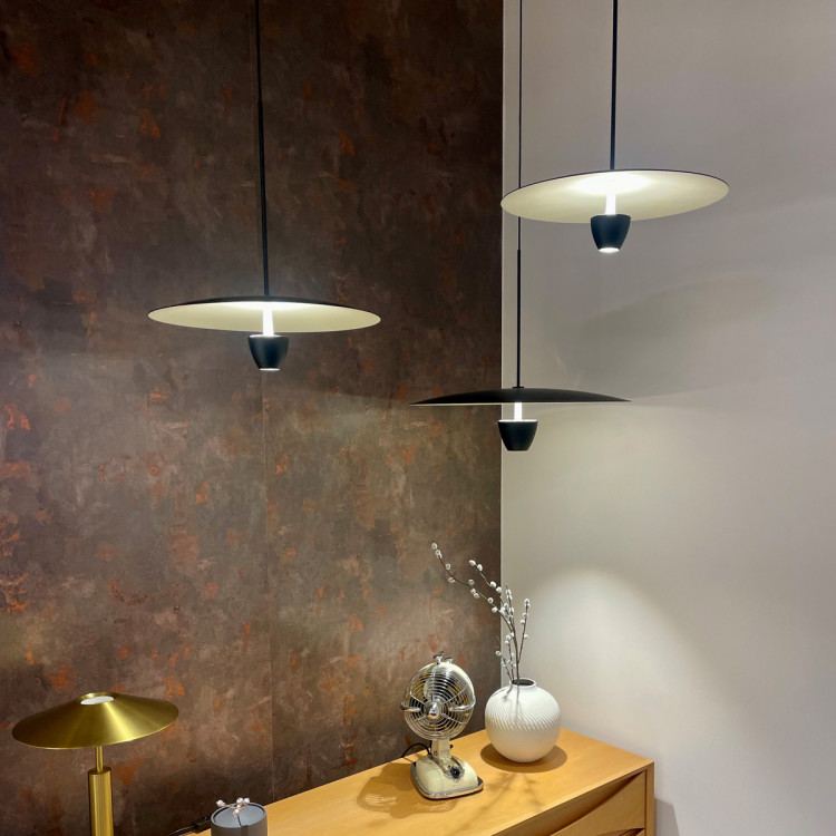 Lampa wisząca Ufo M czarna LED CCT - 10872