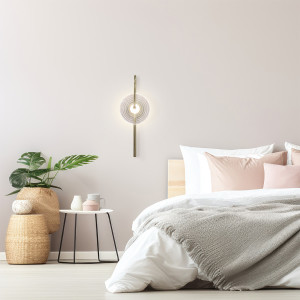 Kinkiet Plato transparentny LED CCT