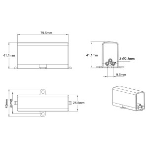 Łącznik I elektryczny do oświetlenia modułowego Geometric System New