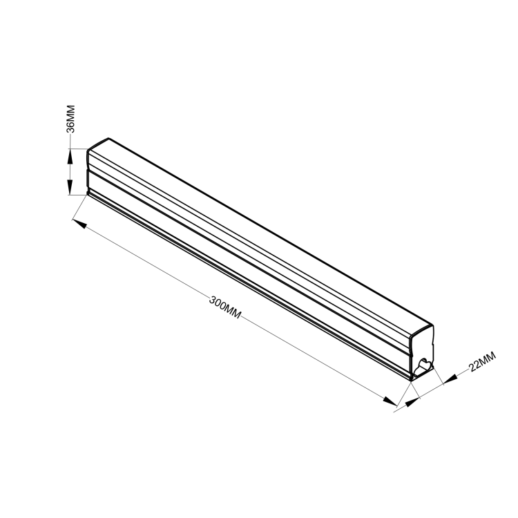 Moduł Geometric System New 30 cm LED 4000K - 10907