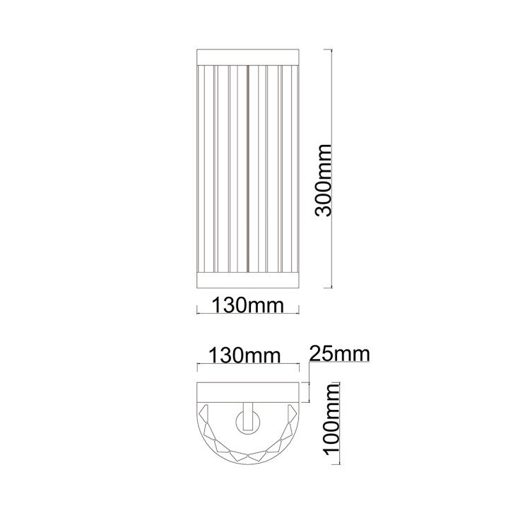 Kinkiet Vetro chrom 1xE14 - 10924