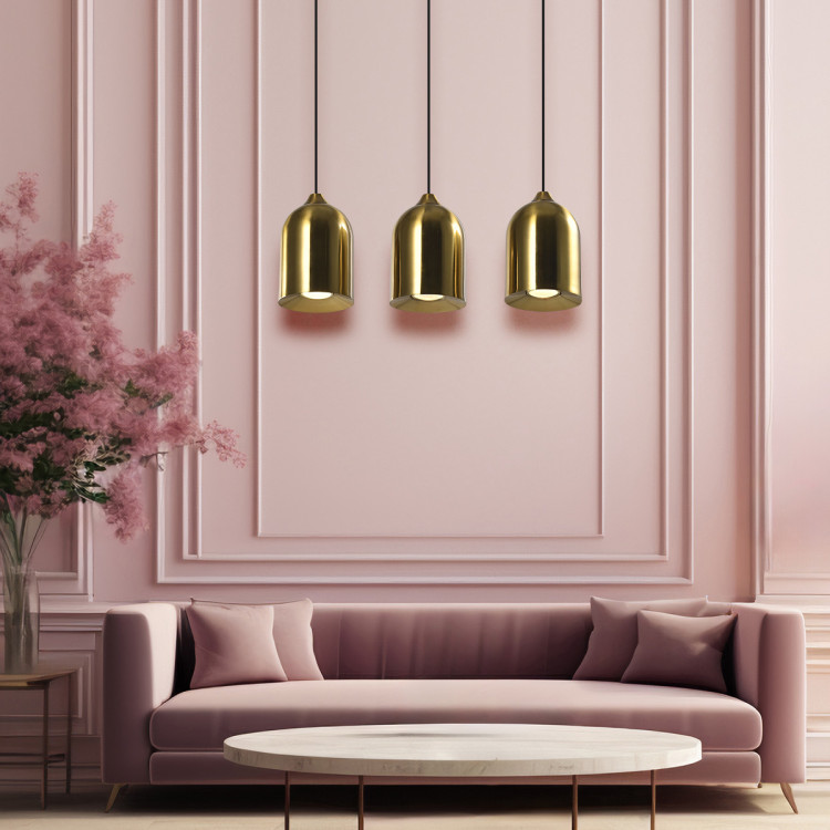 Metalowa lampa wisząca Nilo złota 3xGU10 - 10960