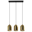 Metalowa lampa wisząca Nilo złota 3xGU10