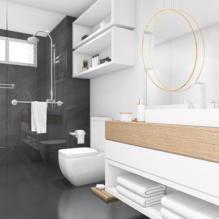 Lampa wisząca Mirror S złota IP44 LED CCT - 10980