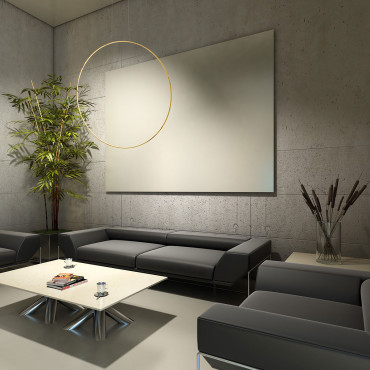 Lampa wisząca Mirror S złota IP44 LED CCT