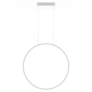 Lampa wisząca Mirror L biała IP44 LED CCT