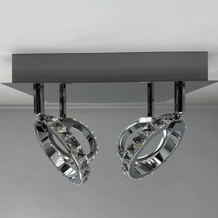 Plafon Carrara srebrny LED 3000K - 11026