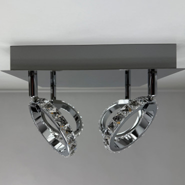 Plafon Carrara srebrny LED 3000K