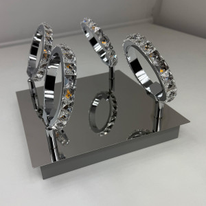 Plafon Carrara srebrny LED 3000K