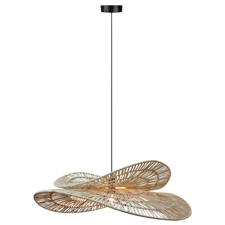 Rattanowa lampa wisząca Raya naturalna 1xE27 - 11056