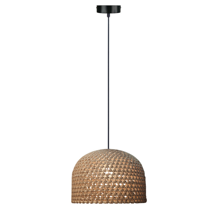 Rattanowa lampa wisząca Kanso 40 cm jasne drewno 1xE27 - 11061