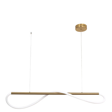 Lampa wisząca Meleca S złota LED CCT