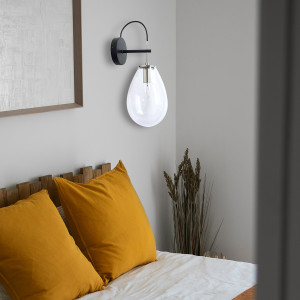 Kinkiet Fondi czarny 1xE14