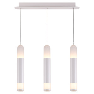 Lampa wisząca Forli biała LED 3000K