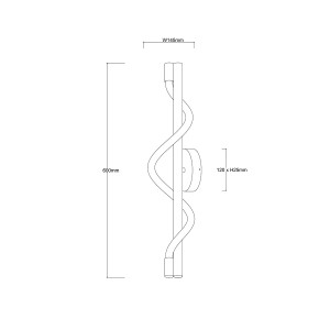 Kinkiet Meleca złoty LED CCT