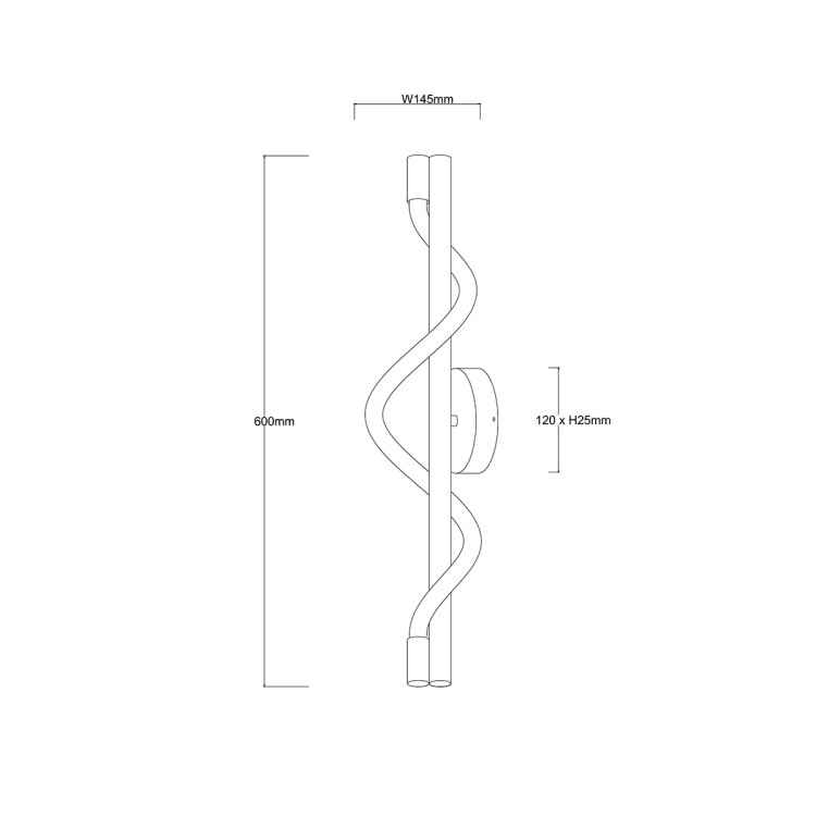 Kinkiet Meleca złoty LED CCT - 11261