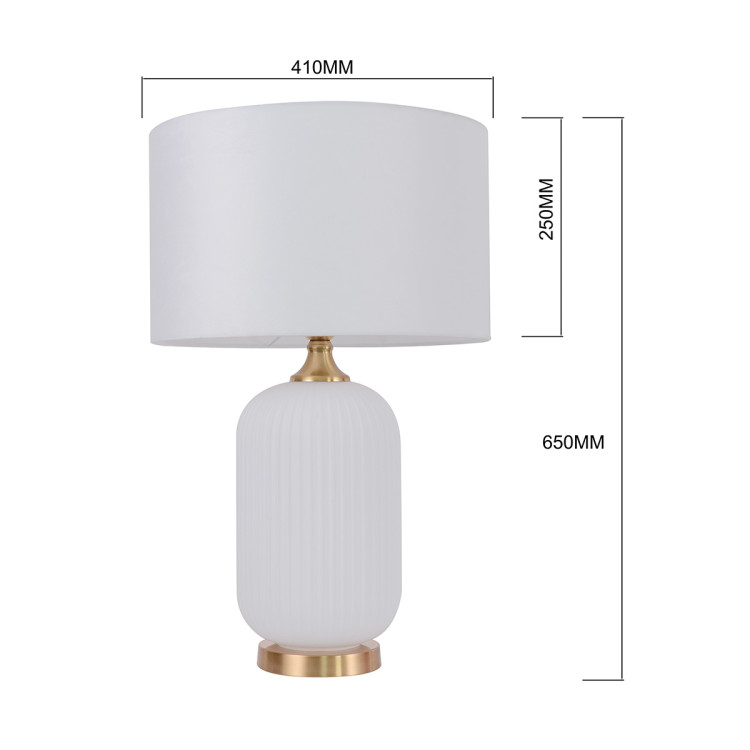 Lampa stołowa Tamiza 65 cm biała 1xE27 - 11279